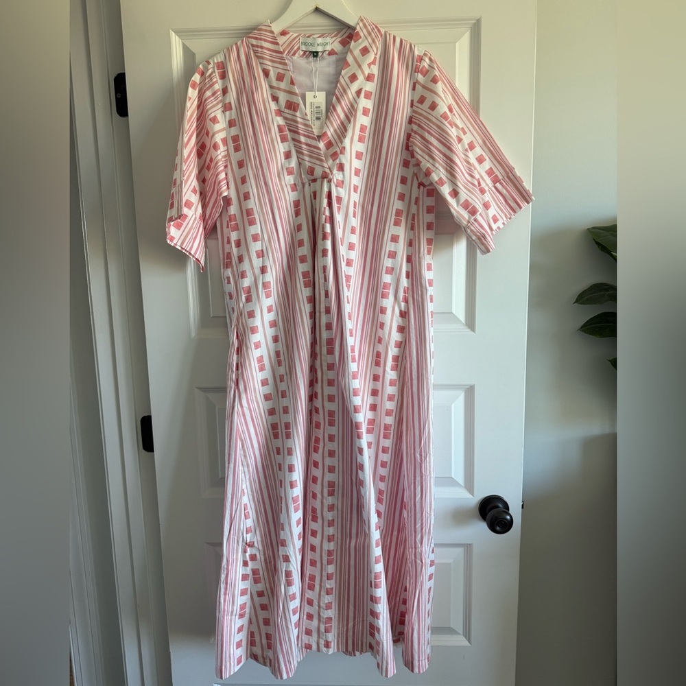 Brooke Wright Henriette Caftan Printed Midi Dress | Boho Resort